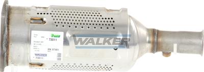 Walker 73011 - Nosēdumu / Daļiņu filtrs, Izplūdes gāzu sistēma autodraugiem.lv