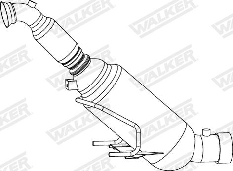 Walker 73168 - Nosēdumu / Daļiņu filtrs, Izplūdes gāzu sistēma autodraugiem.lv