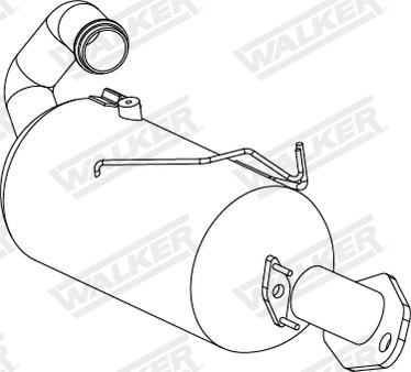 Walker 73344 - Nosēdumu / Daļiņu filtrs, Izplūdes gāzu sistēma autodraugiem.lv