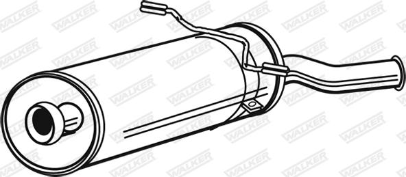 Walker 72177 - Izplūdes gāzu trokšņa slāpētājs (pēdējais) autodraugiem.lv