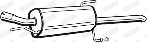 Walker 72359 - Izplūdes gāzu trokšņa slāpētājs (pēdējais) autodraugiem.lv