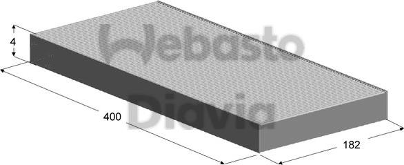 Webasto 82D0325142A - Filtrs, Salona telpas gaiss autodraugiem.lv