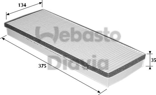 Webasto 82D0325120A - Filtrs, Salona telpas gaiss autodraugiem.lv