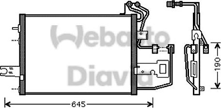Webasto 82D0225542A - Kondensators, Gaisa kond. sistēma autodraugiem.lv