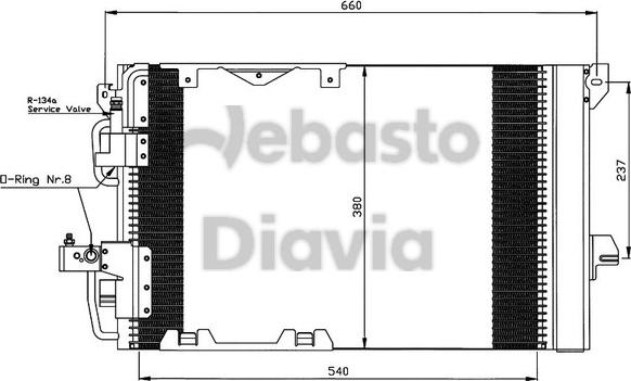 Webasto 82D0225478A - Kondensators, Gaisa kond. sistēma autodraugiem.lv