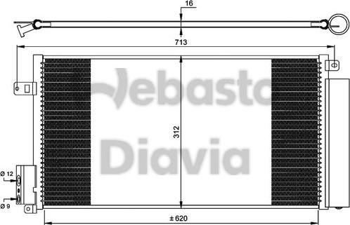 Webasto 82D0225551A - Kondensators, Gaisa kond. sistēma autodraugiem.lv