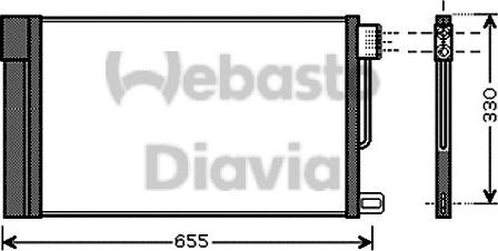 Webasto 82D0225552A - Kondensators, Gaisa kond. sistēma autodraugiem.lv