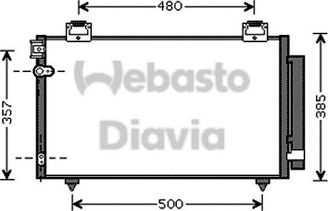 Webasto 82D0225570A - Kondensators, Gaisa kond. sistēma autodraugiem.lv