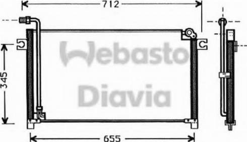 Webasto 82D0225346A - Kondensators, Gaisa kond. sistēma autodraugiem.lv