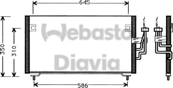 Webasto 82D0225335A - Kondensators, Gaisa kond. sistēma autodraugiem.lv