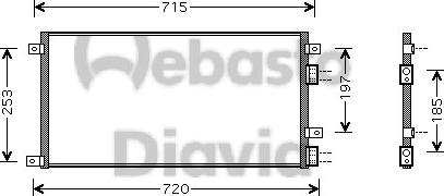 Webasto 82D0226184MA - Kondensators, Gaisa kond. sistēma autodraugiem.lv