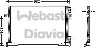 Webasto 82D0226203MA - Kondensators, Gaisa kond. sistēma autodraugiem.lv