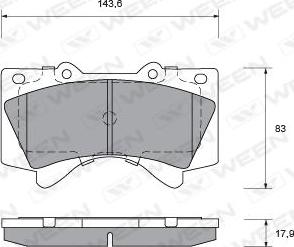 Japanparts JPA272 - Bremžu uzliku kompl., Disku bremzes autodraugiem.lv