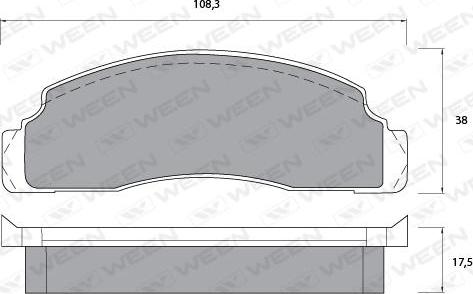 Ween 151-1094 - Bremžu uzliku kompl., Disku bremzes autodraugiem.lv