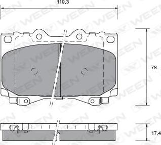 Japanparts J PA-268AF - Bremžu uzliku kompl., Disku bremzes autodraugiem.lv