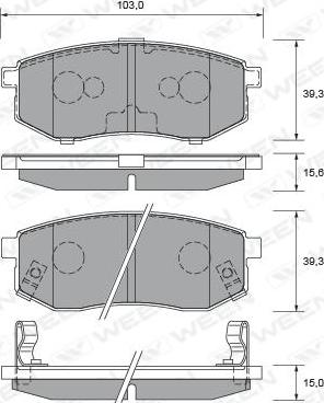 Maxgear 19-1522 - Bremžu uzliku kompl., Disku bremzes autodraugiem.lv