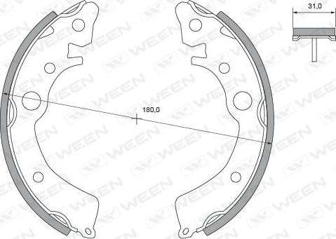 Ween 152-2205 - Bremžu loku komplekts autodraugiem.lv