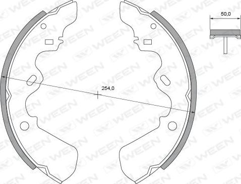 Ween 152-2201 - Bremžu loku komplekts autodraugiem.lv