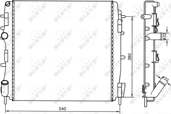 Wilmink Group WG1725595 - Radiators, Motora dzesēšanas sistēma autodraugiem.lv