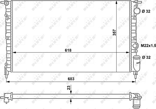 Wilmink Group WG1721460 - Radiators, Motora dzesēšanas sistēma autodraugiem.lv