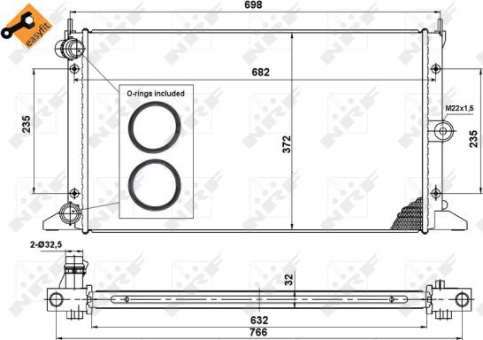 Wilmink Group WG1721403 - Radiators, Motora dzesēšanas sistēma autodraugiem.lv