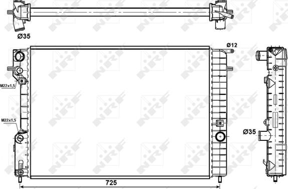 Wilmink Group WG1721555 - Radiators, Motora dzesēšanas sistēma autodraugiem.lv