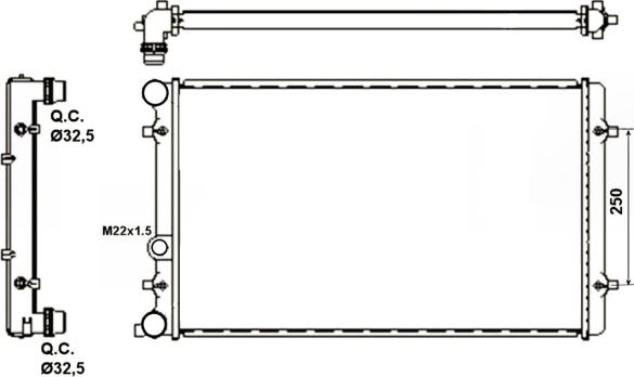 Wilmink Group WG1721516 - Radiators, Motora dzesēšanas sistēma autodraugiem.lv