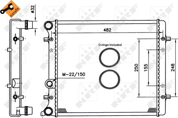 Wilmink Group WG1721517 - Radiators, Motora dzesēšanas sistēma autodraugiem.lv