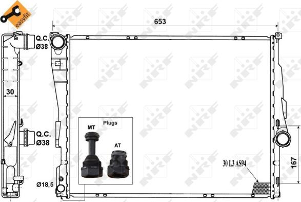 Wilmink Group WG1721651 - Radiators, Motora dzesēšanas sistēma autodraugiem.lv