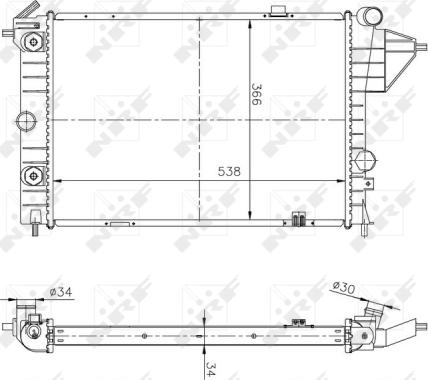 Wilmink Group WG1721617 - Radiators, Motora dzesēšanas sistēma autodraugiem.lv