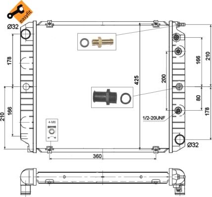 Wilmink Group WG1721635 - Radiators, Motora dzesēšanas sistēma autodraugiem.lv