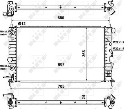 Wilmink Group WG1721166 - Radiators, Motora dzesēšanas sistēma autodraugiem.lv