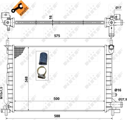 Wilmink Group WG1721126 - Radiators, Motora dzesēšanas sistēma autodraugiem.lv