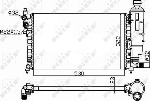 Wilmink Group WG1721332 - Radiators, Motora dzesēšanas sistēma autodraugiem.lv