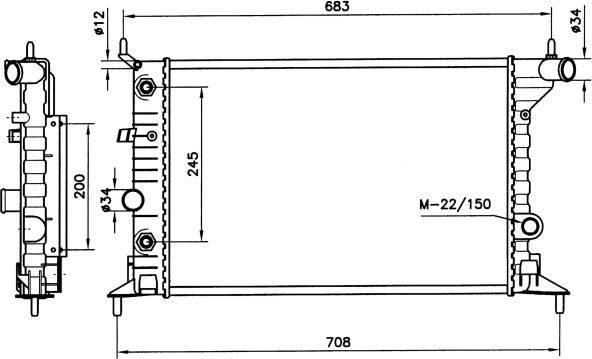 Wilmink Group WG1721704 - Radiators, Motora dzesēšanas sistēma autodraugiem.lv