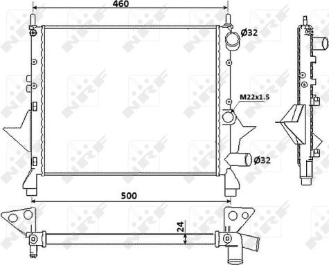 Wilmink Group WG1721703 - Radiators, Motora dzesēšanas sistēma autodraugiem.lv