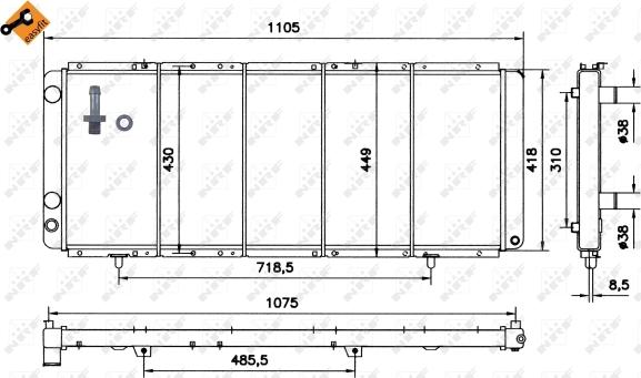 Wilmink Group WG1721777 - Radiators, Motora dzesēšanas sistēma autodraugiem.lv