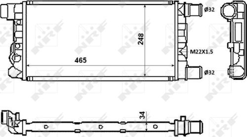 Wilmink Group WG1723542 - Radiators, Motora dzesēšanas sistēma autodraugiem.lv