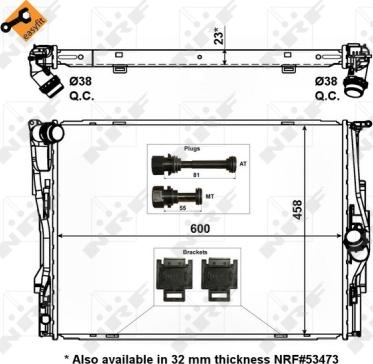 Wilmink Group WG1723075 - Radiators, Motora dzesēšanas sistēma autodraugiem.lv