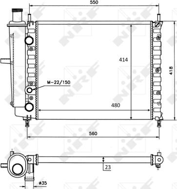 Wilmink Group WG1723105 - Radiators, Motora dzesēšanas sistēma autodraugiem.lv