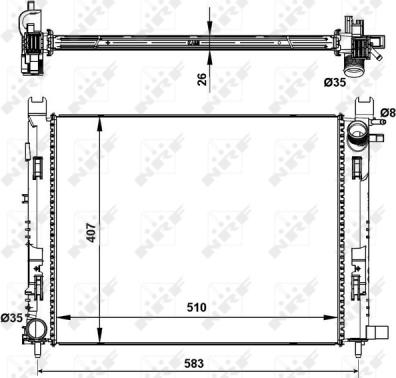 Wilmink Group WG1723394 - Radiators, Motora dzesēšanas sistēma autodraugiem.lv