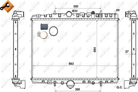 Wilmink Group WG1723274 - Radiators, Motora dzesēšanas sistēma autodraugiem.lv