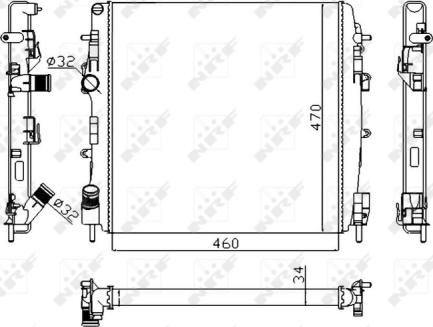 Wilmink Group WG1723277 - Radiators, Motora dzesēšanas sistēma autodraugiem.lv