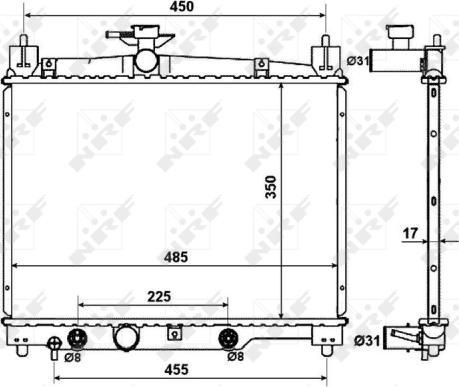 Wilmink Group WG1722440 - Radiators, Motora dzesēšanas sistēma autodraugiem.lv