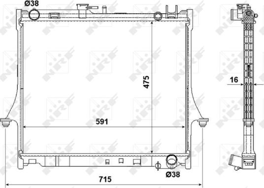 Wilmink Group WG1722406 - Radiators, Motora dzesēšanas sistēma autodraugiem.lv