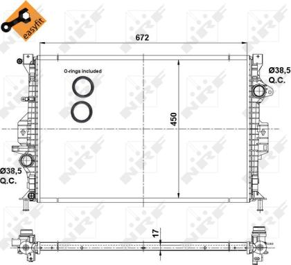 Wilmink Group WG1722559 - Radiators, Motora dzesēšanas sistēma autodraugiem.lv