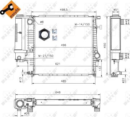 Wilmink Group WG1722653 - Radiators, Motora dzesēšanas sistēma autodraugiem.lv