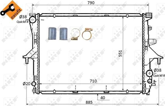 Wilmink Group WG1722668 - Radiators, Motora dzesēšanas sistēma autodraugiem.lv