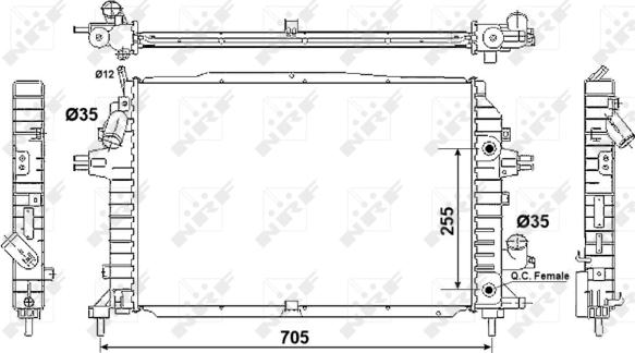 Wilmink Group WG1722024 - Radiators, Motora dzesēšanas sistēma autodraugiem.lv