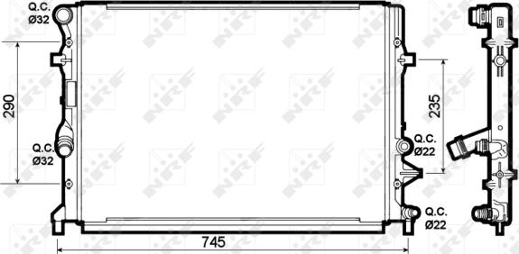 Wilmink Group WG1722075 - Radiators, Motora dzesēšanas sistēma autodraugiem.lv